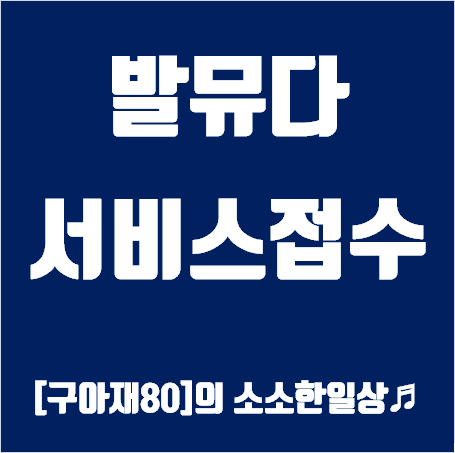 발뮤다 서비스접수방법