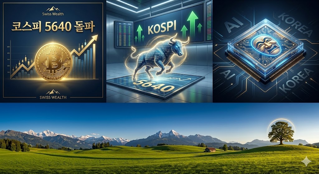 2026년 3월,현재 한국 증시 현황을 상징하는 이미지.