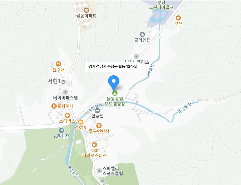 율동공원 캠핑장