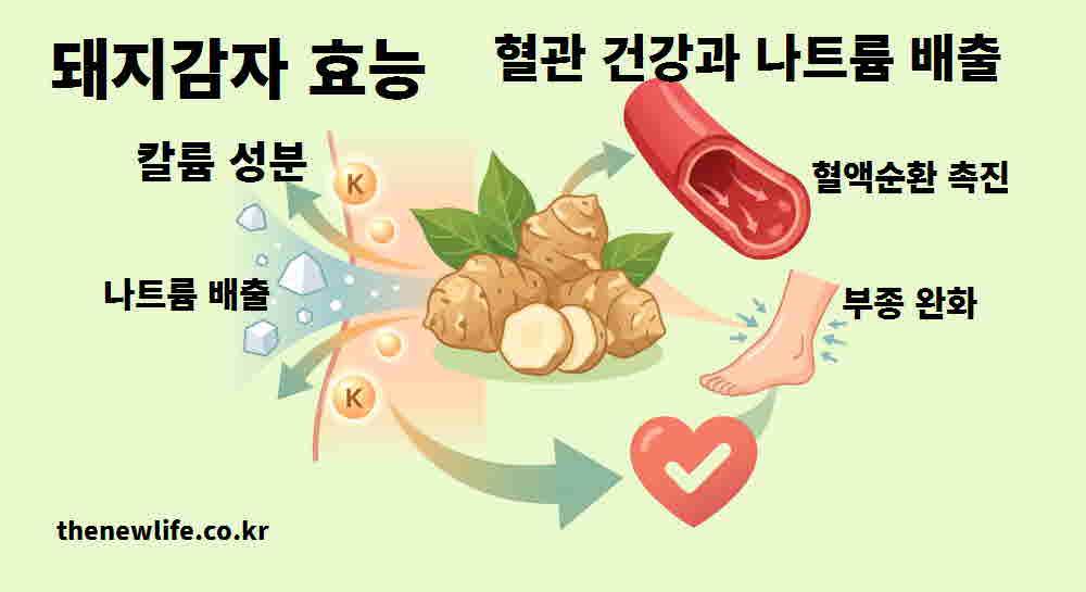돼지감자 효능 혈관 건강 나트륨 배출