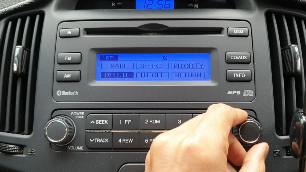 블루투스 설정 메뉴