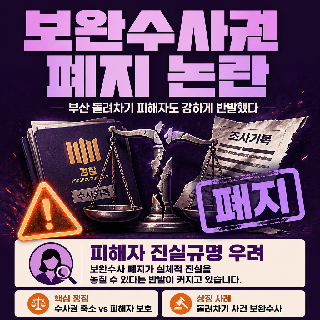 보완수사권 폐지 논란
