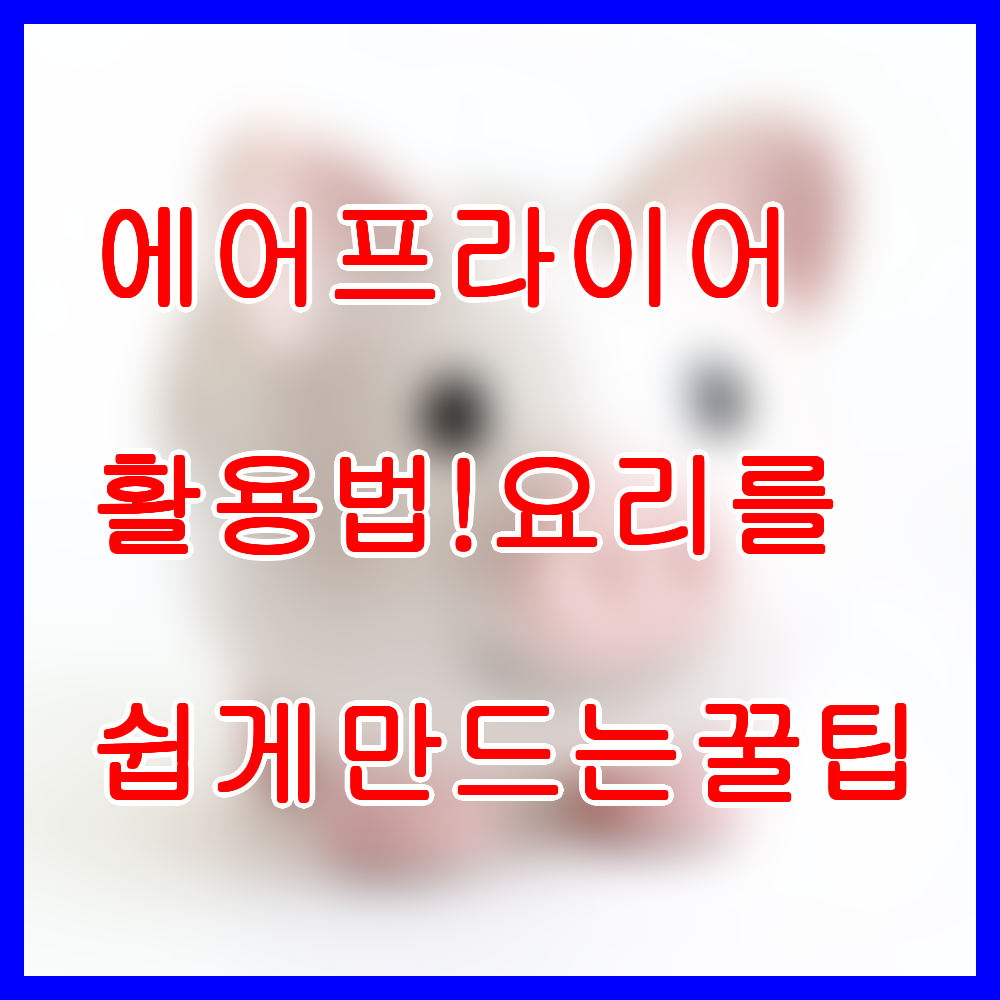 에어프라이어 활용법