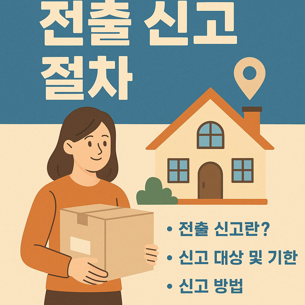 전출 신고 절차: 이사 전 꼭 챙겨야 할 필수 행정 가이드