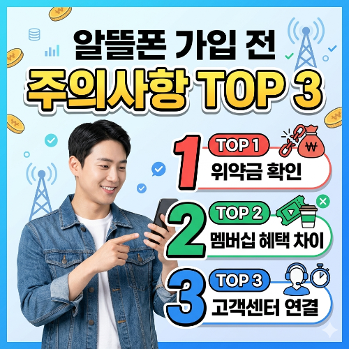 알뜰폰 갈아타기 전 반드시 확인해야 할 주의사항 TOP 3