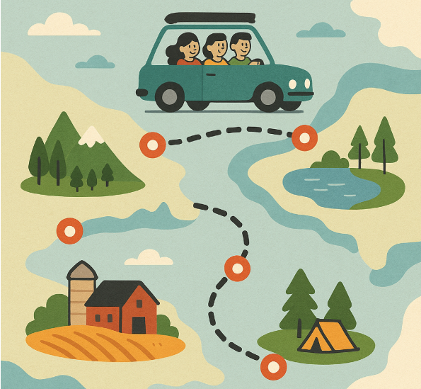 가족 여행 루트 계획법