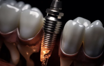 임플란트 모형 사진