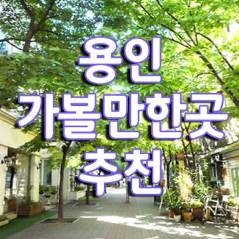 용인 가볼만한곳 추천 맛집 카페 봄 숨은 명소_1