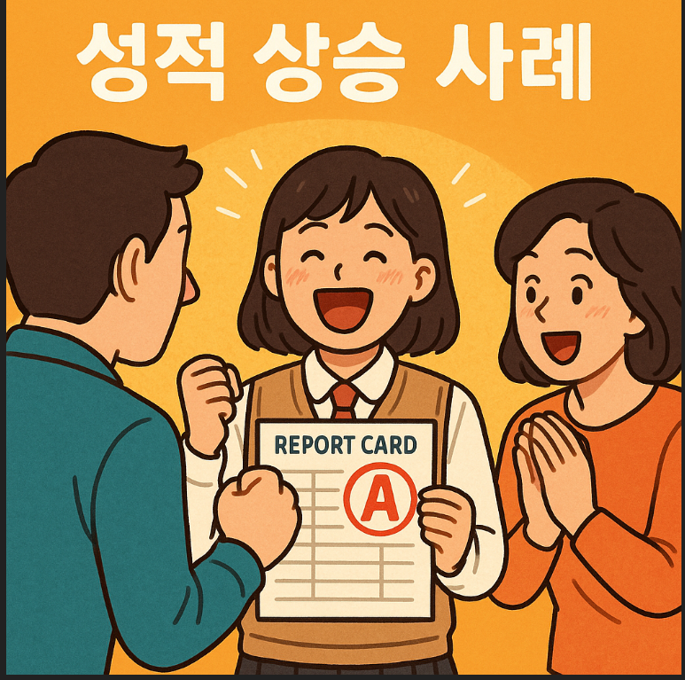 2025년 1학기 기말고사 수학 성적 상승 사례