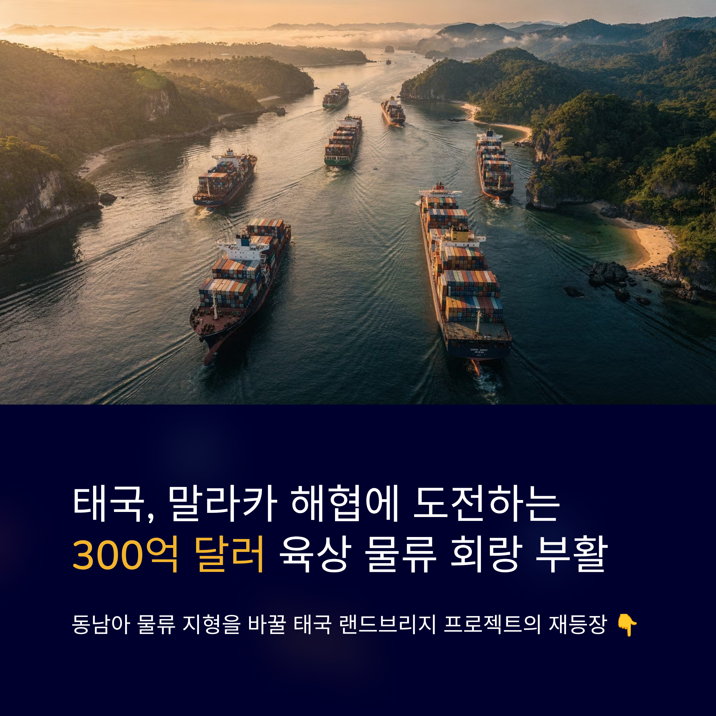 태국, 말라카 해협에 도전하는 300억 달러 육상 물류 회랑 부활