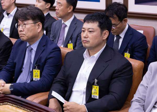 헬스트레이너 양치승 국감출석 모습