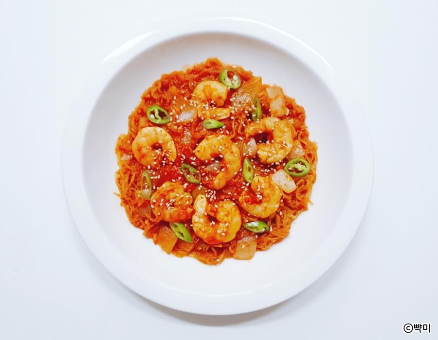 칠리새우 실곤약 볶음면 만들기 다이어트 곤약면 요리