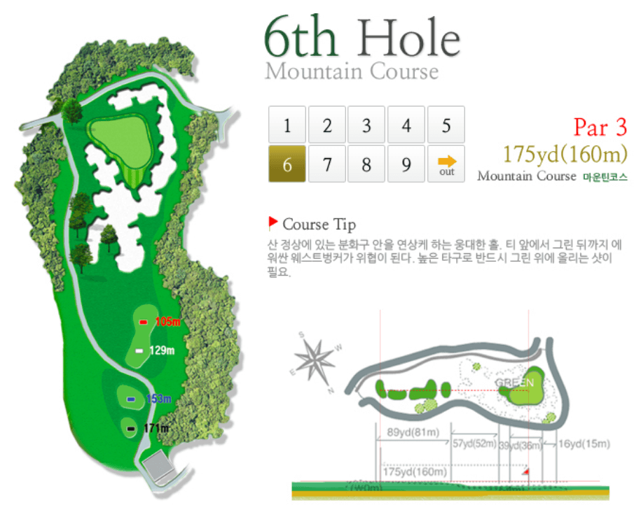 그린필드 컨트리클럽 마운틴코스 6