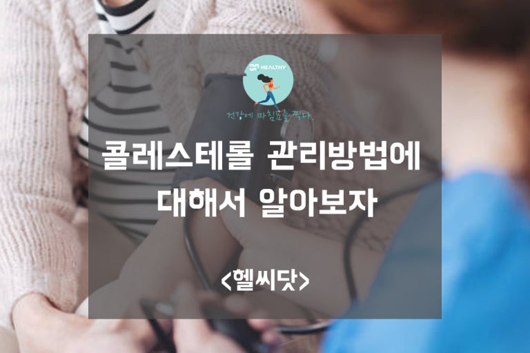콜레스테롤 관리 방법 알아보기