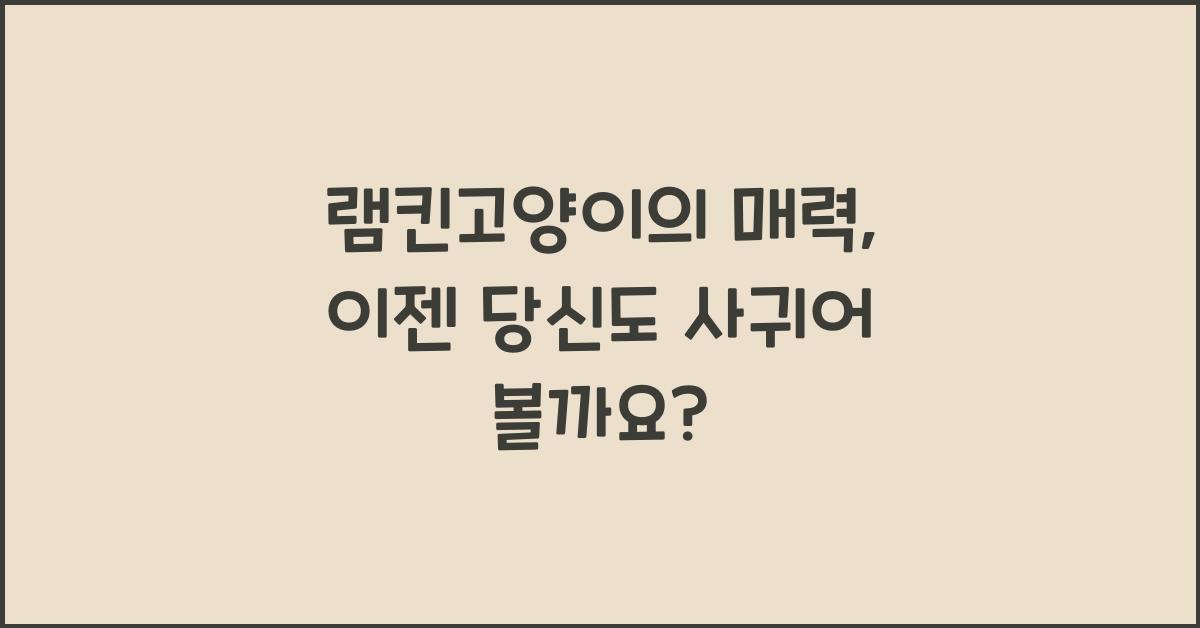 램킨고양이