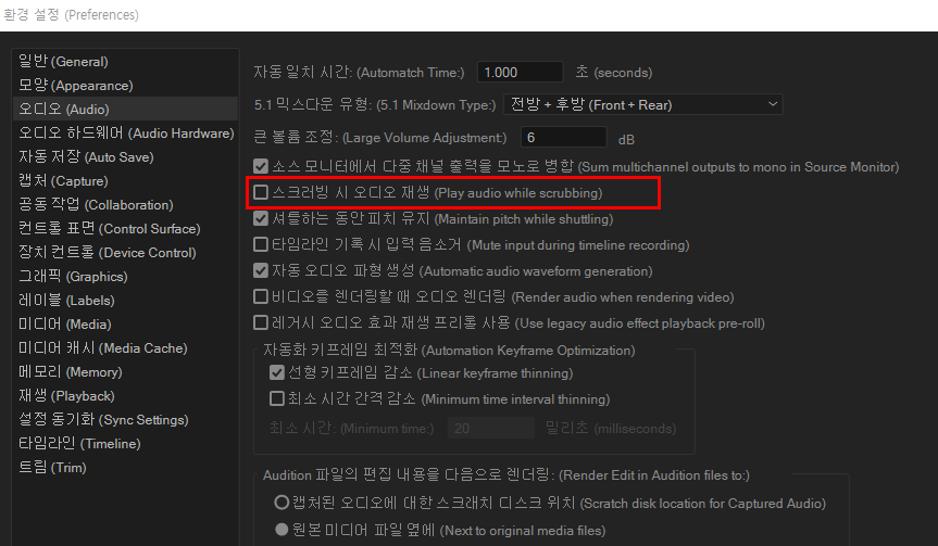 오디오 스크러빙