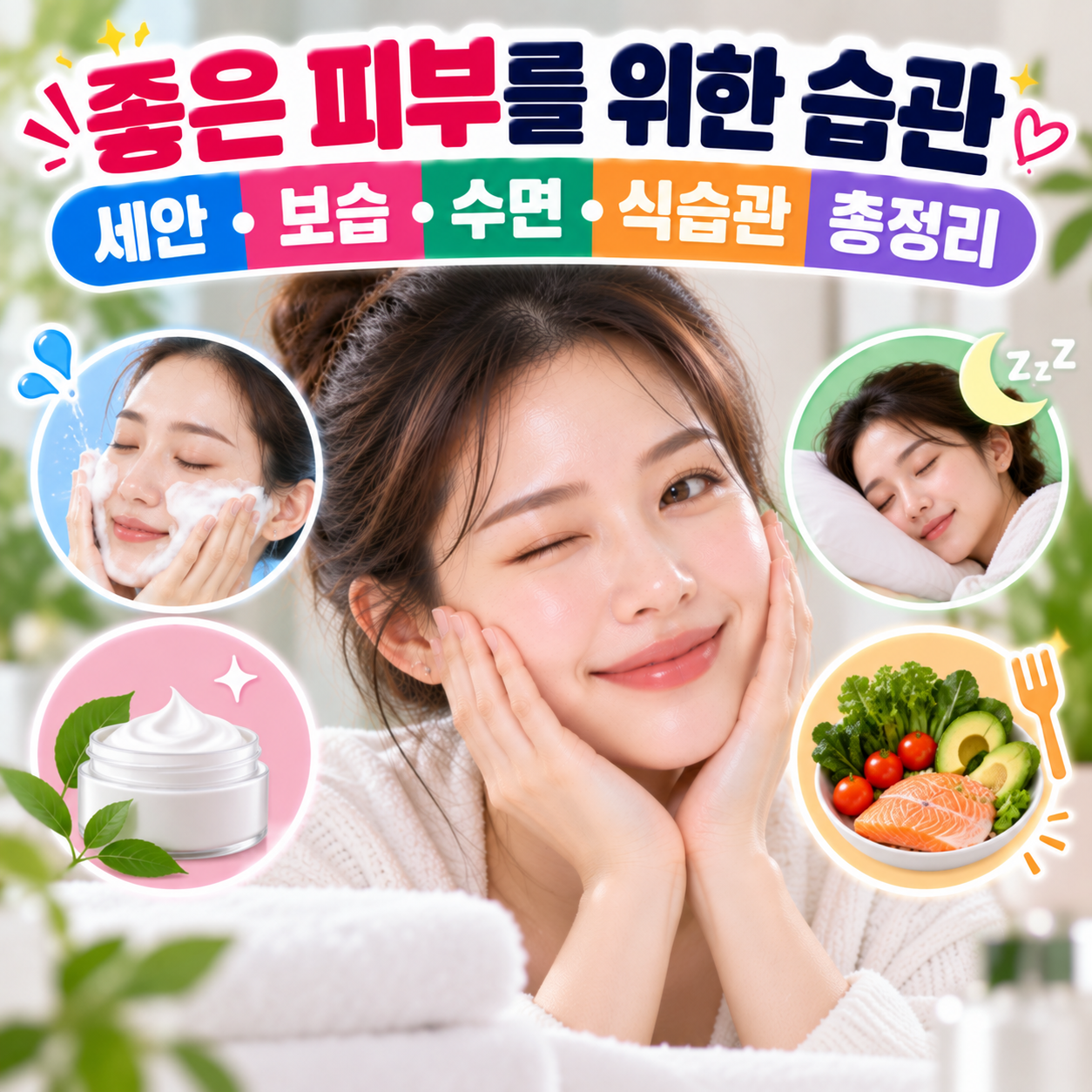 좋은 피부를 위한 습관
