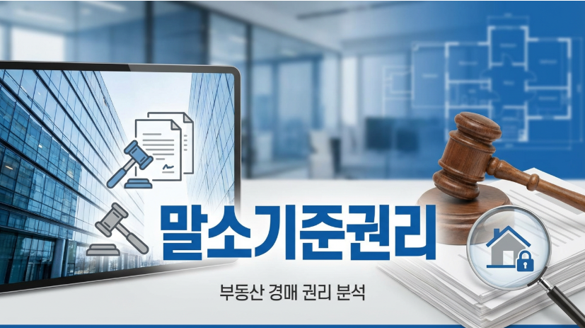 부동산 경매 말소기준권리 권리분석 개념도