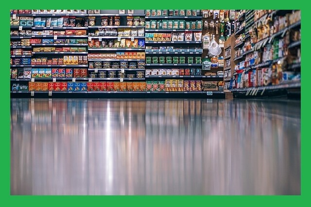 마트-식품진열대