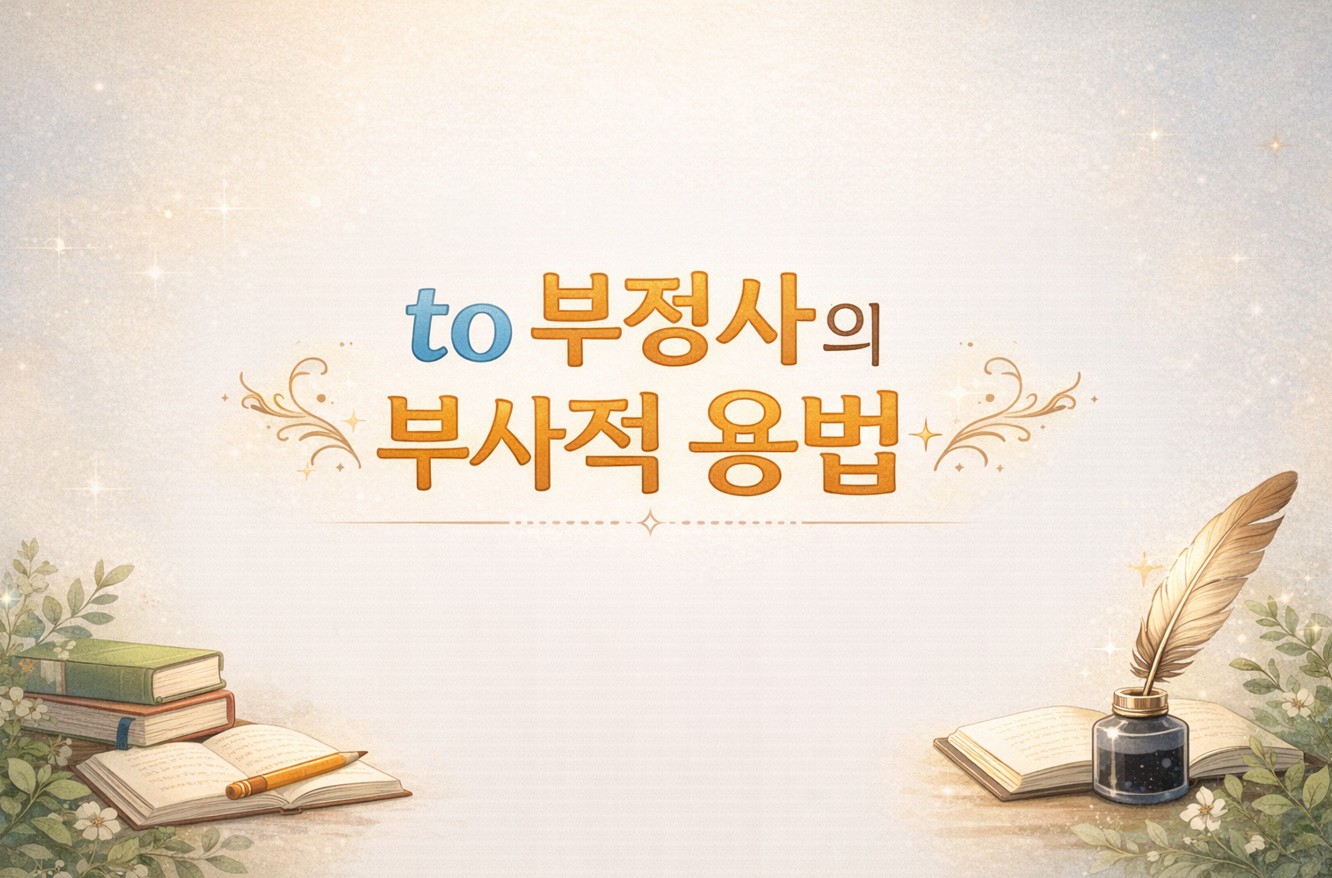 to 부정사의 부사적 용법 : 목적 · 감정의 원인 · 결과 · 판단의 근거 · 형용사 수식 · 조건