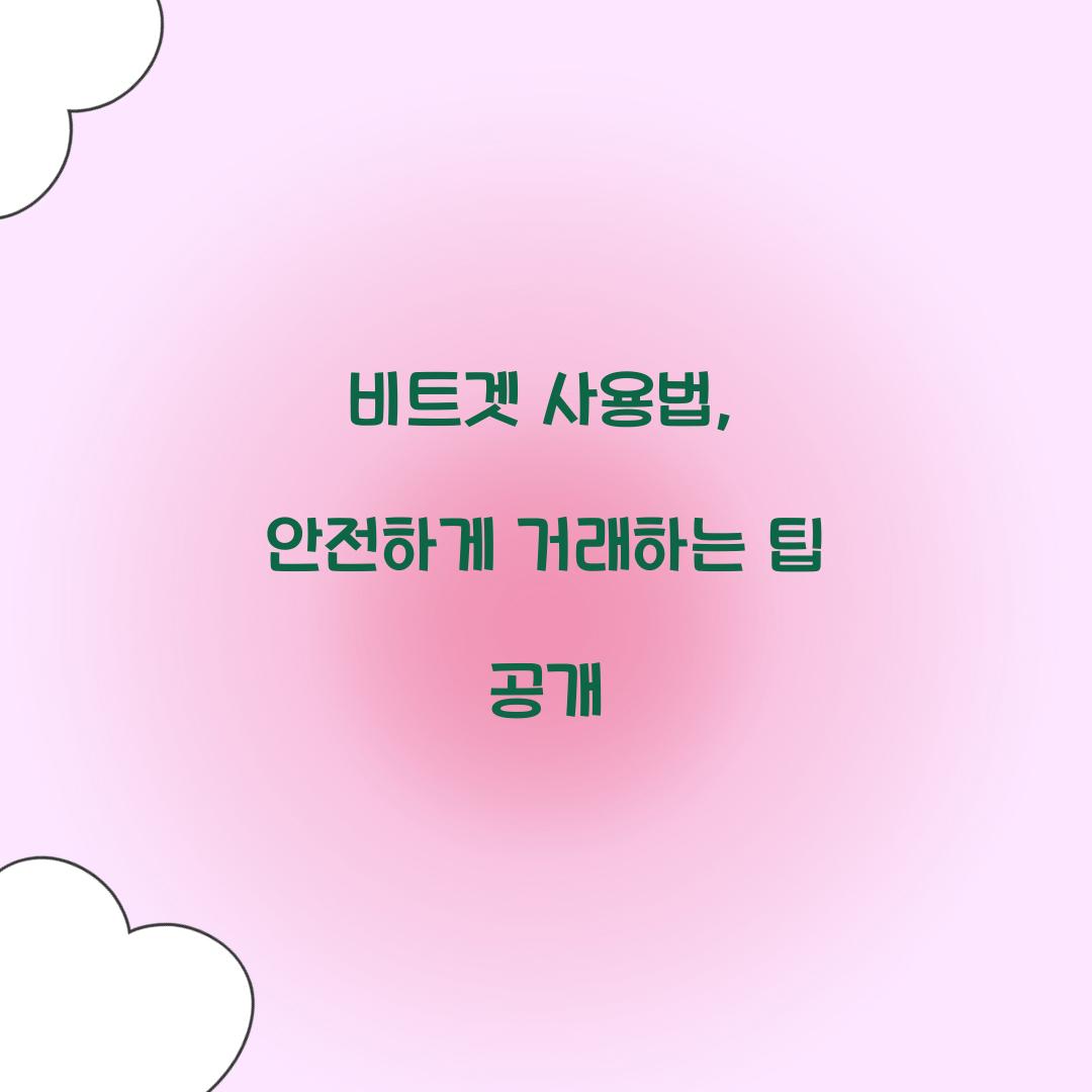 비트겟 사용법