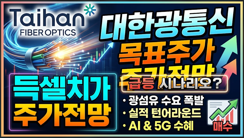 대한광통신 목표주가 주가전망