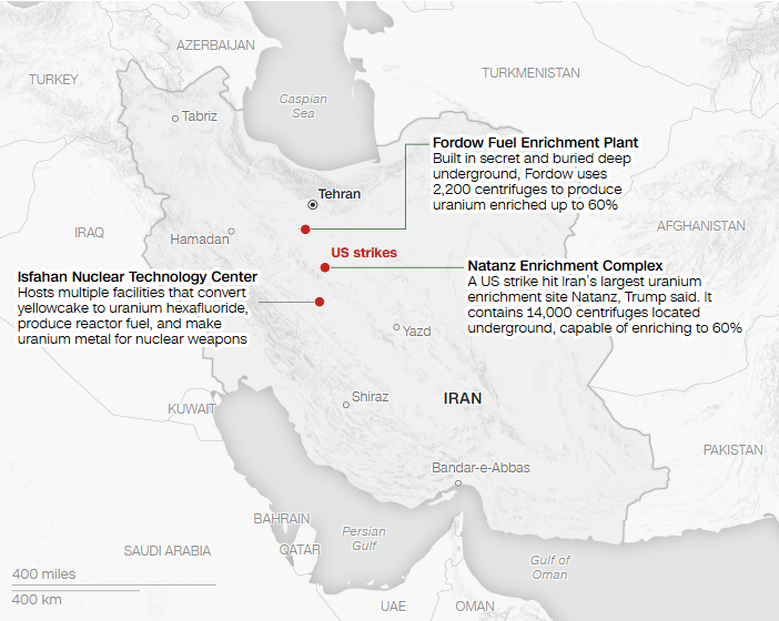 B2 GBU-57 트럼프 군사개입 이란 이스라엘 포르도 벙커버스터 포르도 나탄즈 이스파한