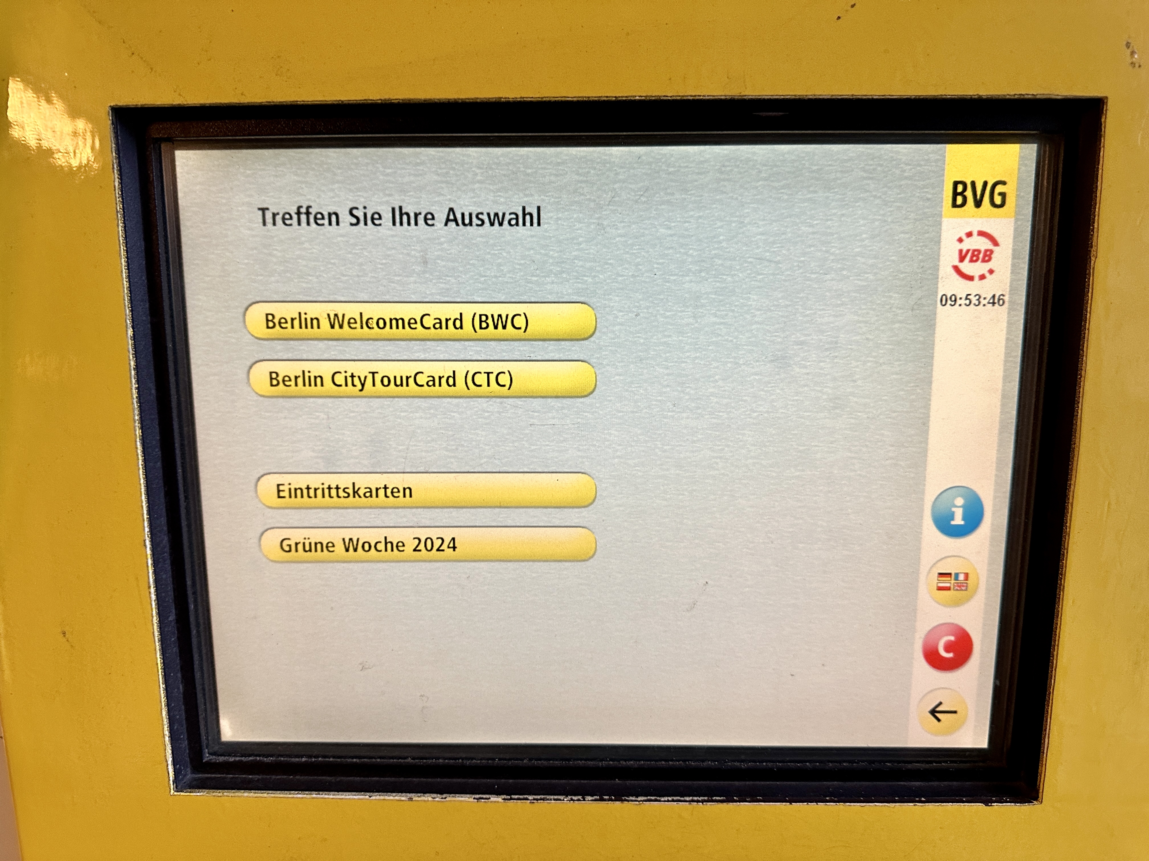 베를린 여행자 카드 구매