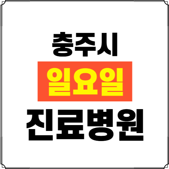 충주시 일요일 진료병원 찾기 ❘ 24시 휴일 주말 응급 야간 심야 문여는 병원