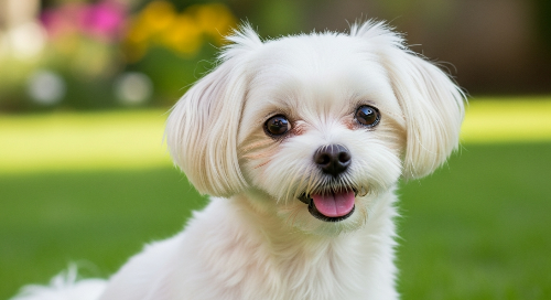 말티즈 개 사진