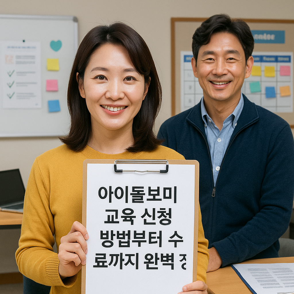 아이돌보미 교육 신청 방법부터 수료까지 완벽 정리