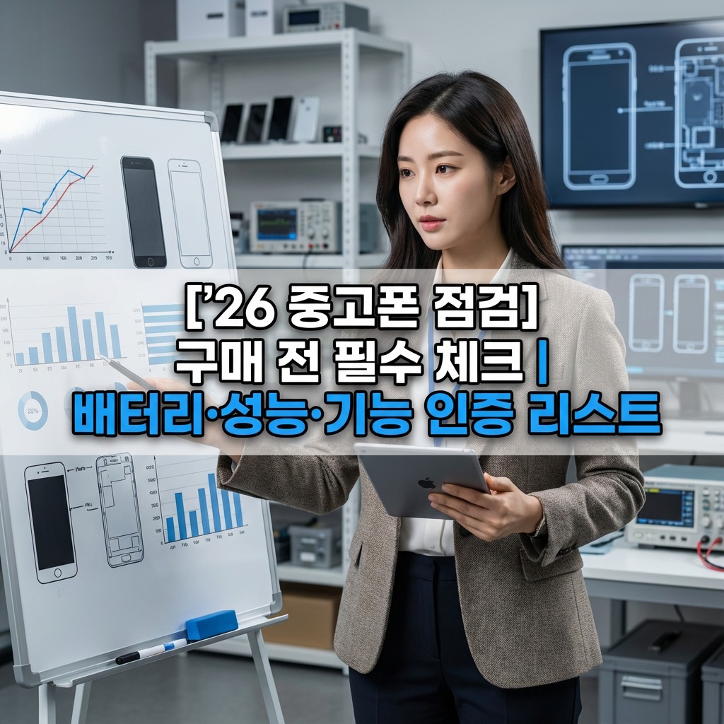 [&rsquo;26 중고폰 점검] 구매 전 필수 체크 ｜ 배터리&middot;성능&middot;기능 인증 리스트