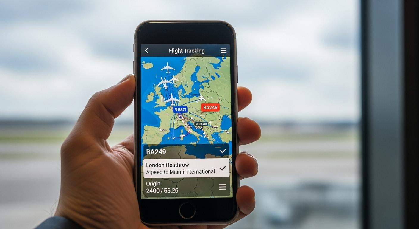 비행기 실시간 위치 확인 방법
