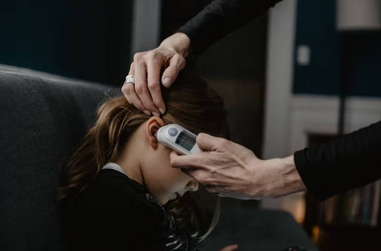 독감 감염 이미지