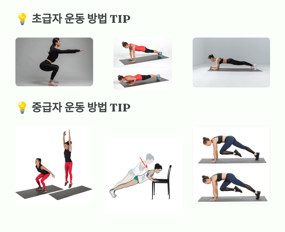 초보자를 위한 홈트레이닝 루틴 TIP