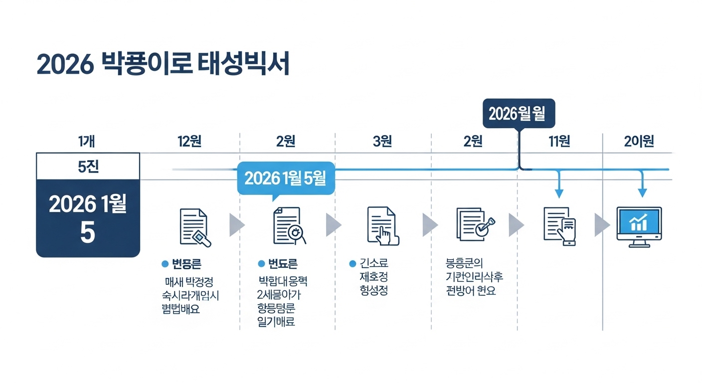 2026년 소상공인 정책자금 신청 시작일인 1월 5일이 강조된 신청 일정 달력과 절차 흐름도.