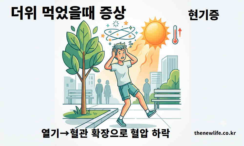 더위 먹었을때 증상 현기증