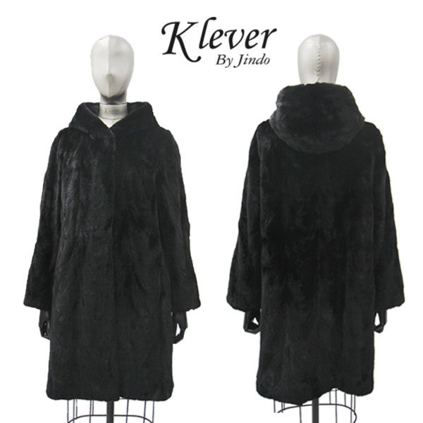 진도 끌레베 후드 밍크코트 MC03