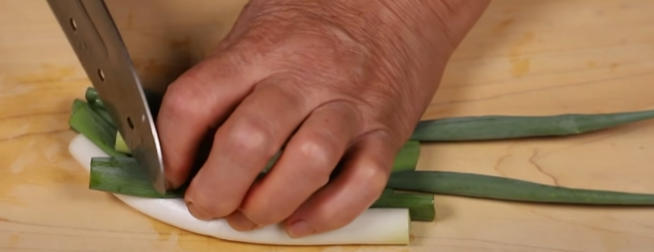 대파 썰기