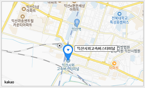 익산시외버스터미널 시간표 예매 방법 주차장