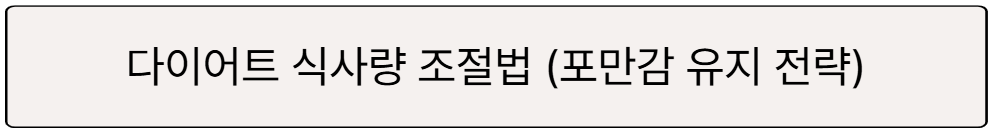 다이어트 식사량 조절