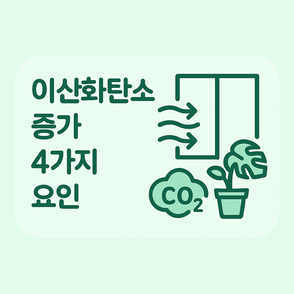 실내 CO₂가 높아지는 4가지 핵심 상황