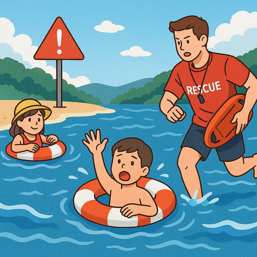 계곡에서 물놀이 중 주의해야 할 위험 지역