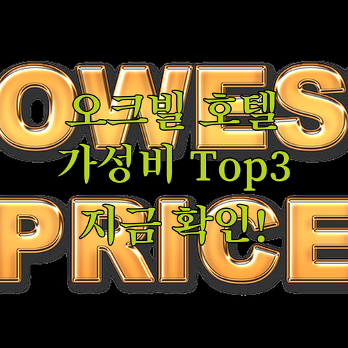 가성비 갑 오크빌 호텔 Top 3 지..