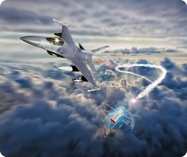 Leonardo사의 다양한 EW 관련 시스템 중 BriteCloud 디지털 능동형 디코이의 모습