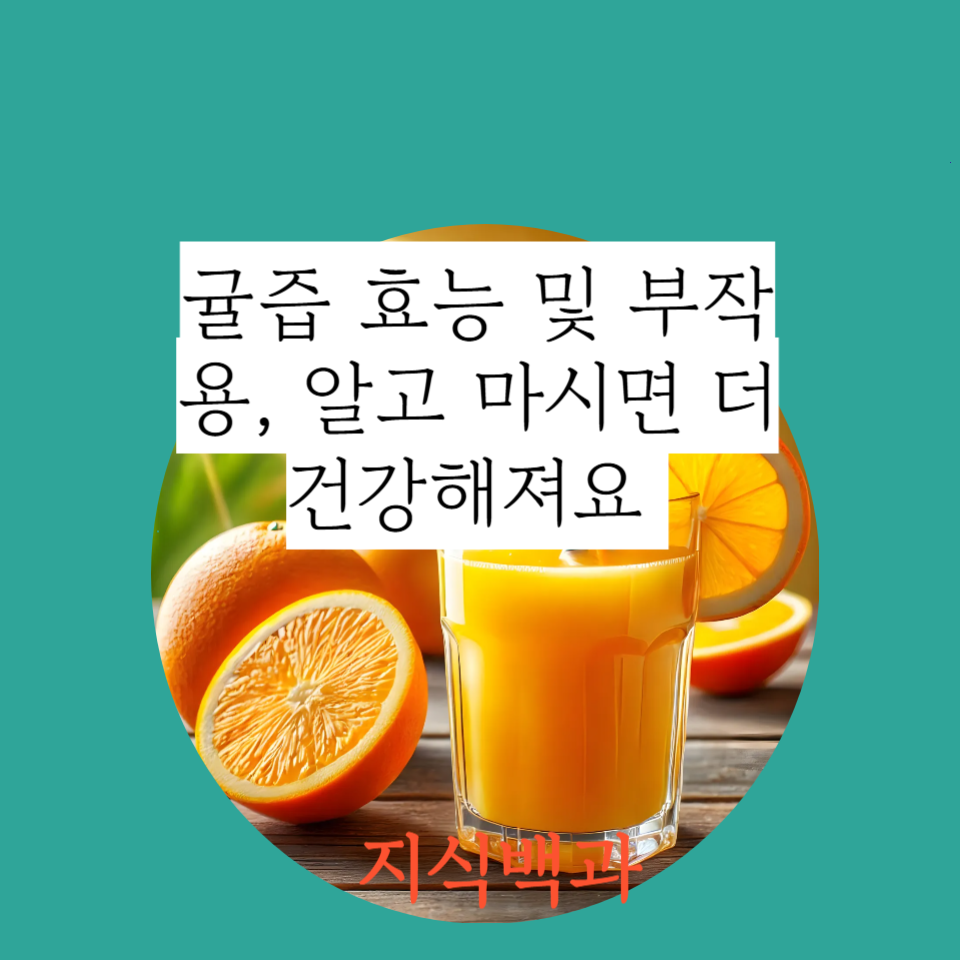 귤즙 효능 및 부작용, 알고 마시면 더 건강해져요 🍊
