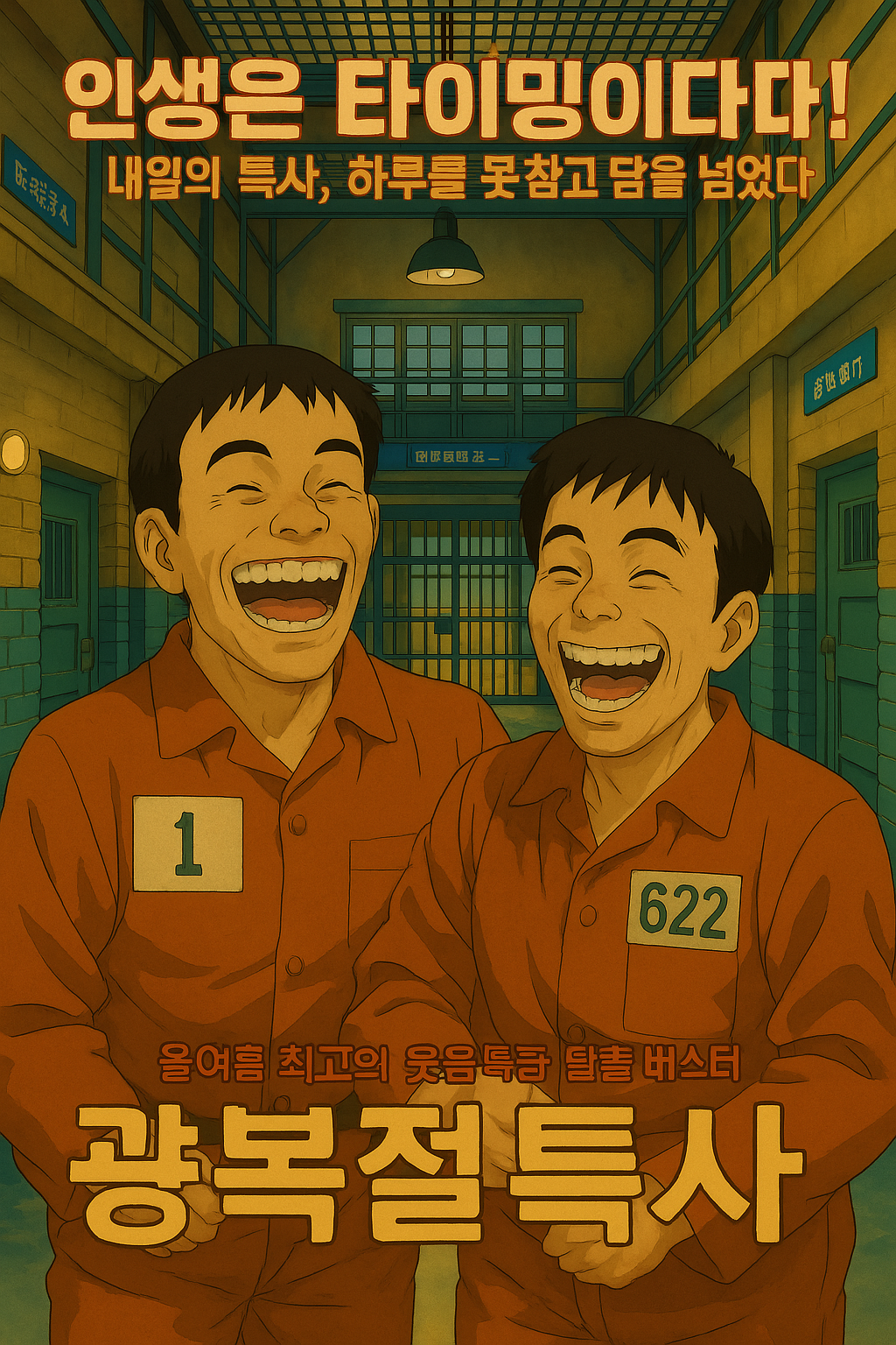 차승원과 설경구 같이 교도소에 있는 모습