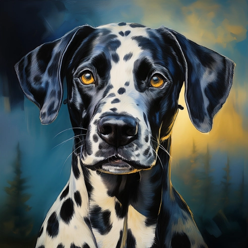 달마시안의 사실적인 디지털 그림1