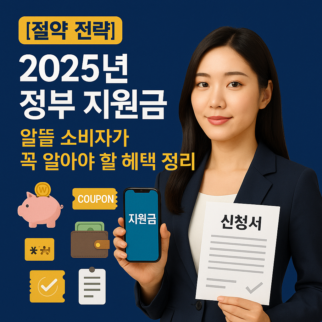 [절약 전략] 2025년 정부 지원금 ｜ 알뜰 소비자가 꼭 알아야 할 혜택 정리