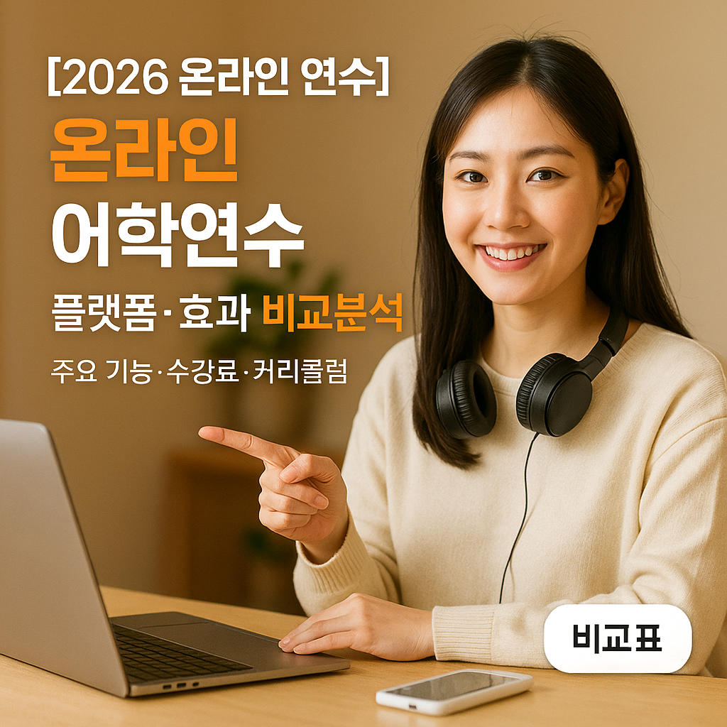 [2026 온라인 연수] 온라인 어학연수 ｜ 플랫폼&middot;효과 비교분석